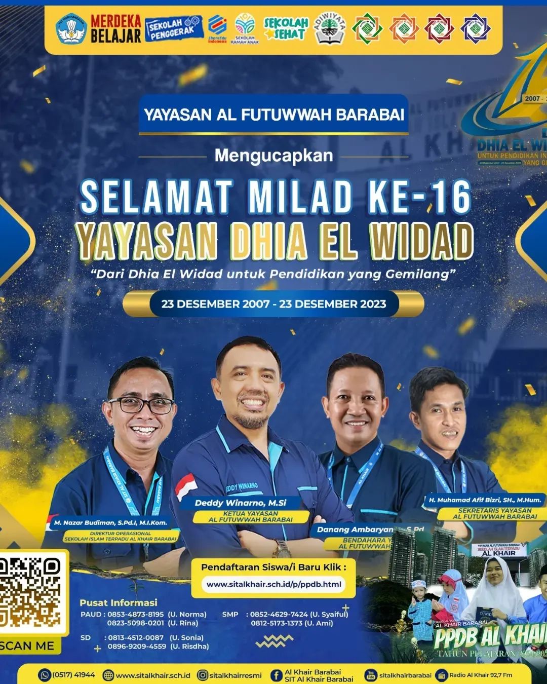 Ucapan Milad Ke 16 Dhia El Widad