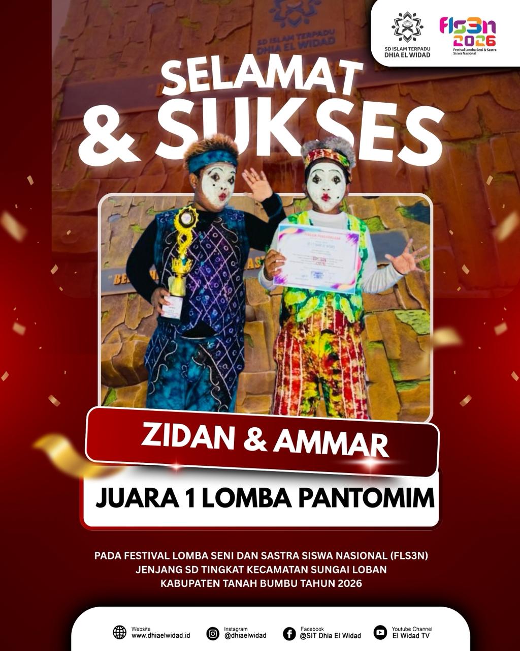 Siswa SDIT Dhia El Widad Raih Kemenangan dalam Ajang FLS3N dan O2SN